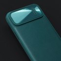 Nillkin CamShield Leather S Case etui iPhone 14 Pro pokrowiec z osłoną na aparat niebieskie