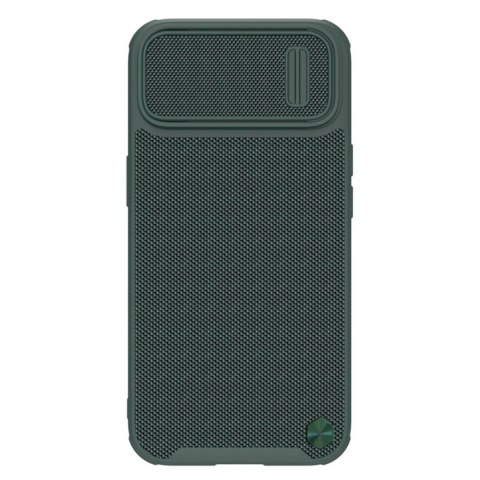 Nillkin Textured S Case etui iPhone 14 Plus pancerny pokrowiec z osłoną na aparat zielony