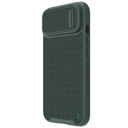 Nillkin Textured S Case etui iPhone 14 Plus pancerny pokrowiec z osłoną na aparat zielony