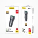 Dudao szybka ładowarka samochodowa 2 x USB 3A 18W szary (R4+)