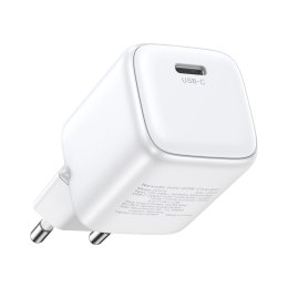 Ładowarka Ugreen Nexode mini CD318 15324 sieciowa GaN 20W USB-C PD 3.0 / QC 4.0 - biała