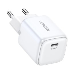 Ładowarka Ugreen Nexode mini CD318 15324 sieciowa GaN 20W USB-C PD 3.0 / QC 4.0 - biała