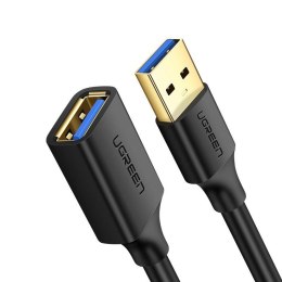 Ugreen kabel przewód przedłużacz przejściówka USB 3.0 (żeński) - USB 3.0 (męski) 1m czarny (10368)