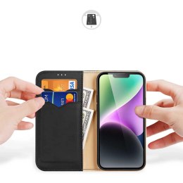 Etui z portfelem Dux Ducis Hivo z blokadą RFID do iPhone 15 Plus - czarne