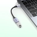 Kabel USB C (męski) - USB (żeński) 3.0 OTG 0.15m Ugreen US378 - czarny