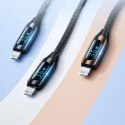 Kabel Wozinsky WUCLC2 Lightning - USB-C 36W 480Mb/s 2m z wyświetlaczem - czarny