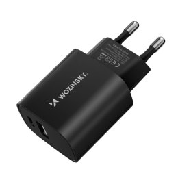 Ładowarka sieciowa Wozinsky WGWCB USB-A USB-C 20W - czarna