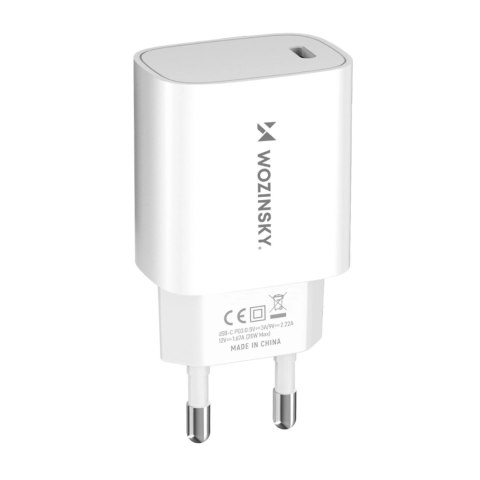 Ładowarka sieciowa Wozinsky WGWCCW 20W USB-C - biała