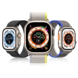 Sportowy pasek na rzepy do Apple Watch 9 / 8 / 7 / 6 / SE / 5 / 4 / 3 / 2 / 1 (38, 40, 41 mm) Dux Ducis Strap YJ Version - czarn