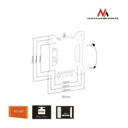 Uchwyt do telewizora lub monitora 13-27