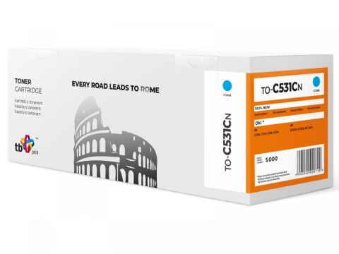 Toner do OKI C531 TO-C531CN Cyan 100% nowy