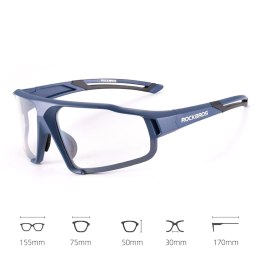 Okulary rowerowe Rockbros SP216BL fotochromowe UV400 - niebieskie