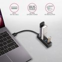 HUE-M1A Hub 4-portowy Mini metalowy USB 3.2 Gen 1, 20cm USB-A kabel