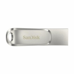 USB stick SanDisk Ultra Dual Drive Luxe Silver Steel 256 GB