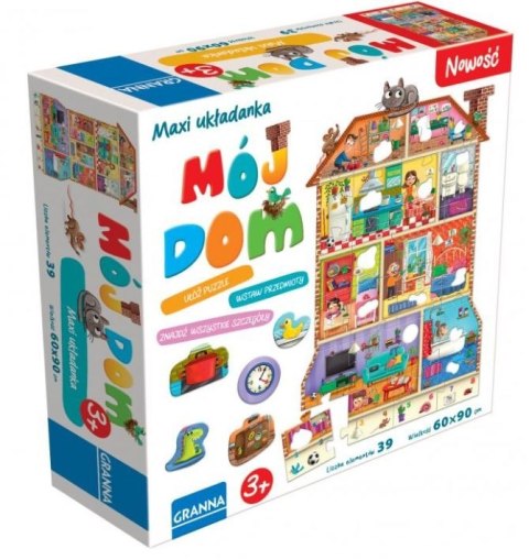 Puzzle Maxi układanka z dziurkami Mój dom