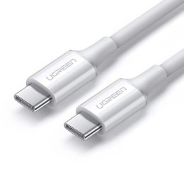 Ugreen kabel przewód USB Typ C (męski) na Typ C (męski) 1 m biały (US300)