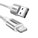 Kabel Ugreen US199 60162 USB-A / Lightning MFi 1.5m - srebrny