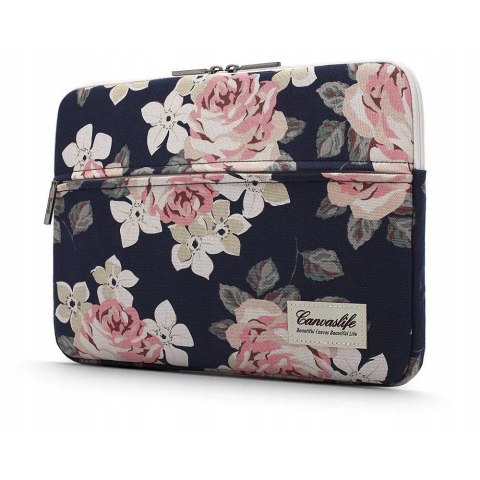 Pokrowiec Canvaslife Sleeve na laptopa 13-14'' - granatowo-różowy