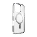 Speck Presidio Perfect-Clear ClickLock & MagSafe - Case for iPhone 16 Pro (Clear / Chrome Finish / Serene Silver)