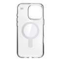 Speck Presidio Perfect-Clear ClickLock & MagSafe - Case for iPhone 16 Pro Max (Clear / Chrome Finish / Serene Silver)