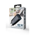 Wall Charger GEMBIRD TA-UC-PDQC65-01-BK Black 65 W (1 Unit)