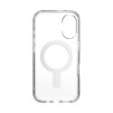 Speck Presidio Perfect-Clear ClickLock & MagSafe - Case for iPhone 16 (Clear / Chrome Finish / Serene Silver)