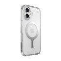 Speck Presidio Perfect-Clear ClickLock & MagSafe - Case for iPhone 16 (Clear / Chrome Finish / Serene Silver)