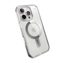 Speck Presidio Perfect-Clear ClickLock & MagSafe - Case for iPhone 16 Pro (Clear / Chrome Finish / Serene Silver)