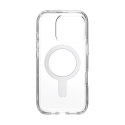 Speck Presidio Perfect-Clear ClickLock & MagSafe - Case for iPhone 16 Pro (Clear / Chrome Finish / Serene Silver)