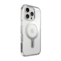 Speck Presidio Perfect-Clear ClickLock & MagSafe - Case for iPhone 16 Pro (Clear / Chrome Finish / Serene Silver)