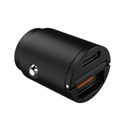 Car Charger Celly CCMINIUSBUSBCBK Black