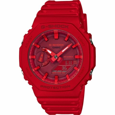 Unisex Watch Casio GA-2100-4AER Red Multifunction