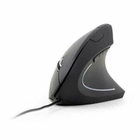 Mouse with Cable and Optical Sensor GEMBIRD MUS-ERGO-01 3200 DPI Black 3200 DPI