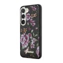 Guess Flower Collection - Case for Samsung Galaxy S23 (Black)