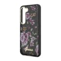 Guess Flower Collection - Case for Samsung Galaxy S23 (Black)