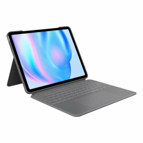 Tablet cover Logitech iPad Air 2024 Grey Spanish Qwerty QWERTY