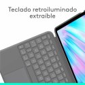 Tablet cover Logitech iPad Air 2024 | iPad Air 2022 Grey Spanish Qwerty QWERTY