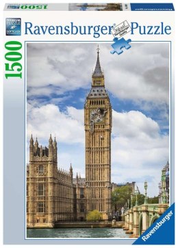 Puzzle 1500 elementów Zabawny kot na zegarze Big Ben