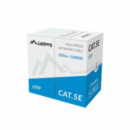 UTP Category 5e Rigid Network Cable Lanberg LCU5-11CU-0305-S Grey 305 m