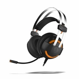 Gaming Headset with Microphone Krom Kode Black/Orange Black