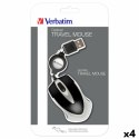 Mini Optical Mouse Verbatim Go Mini Black (4 Units)