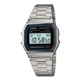 Unisex Watch Casio A158WA-1 Black Silver (Ø 33 mm)