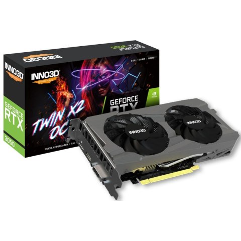 Graphics card INNO3D N30502-08D6X-1711VA41 Nvidia GeForce RTX 3050 8 GB GDDR6