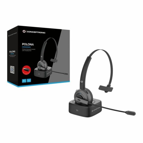 Headphones Conceptronic POLONA03BD Black