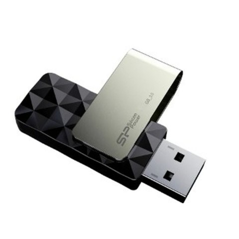 USB stick Silicon Power Blaze B30 Black Black/Silver 256 GB