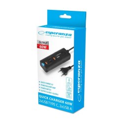 Wall Charger Esperanza EZC109 Black