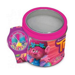 Infant's Watch Cartoon TROLLS - TIN BOX (Ø 33 mm)