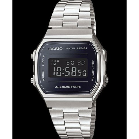 Men's Watch Casio A168WEM-1EF Black Silver