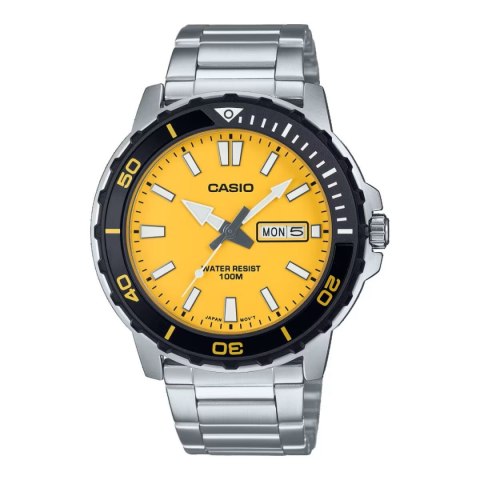 Men's Watch Casio DIVER Yellow Silver