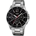 Men's Watch Casio MULTIFUNCTION CALENDAR - BLACK Black Silver (Ø 43,5 mm) (Ø 35 mm)